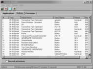 Actions Monitor screenshot